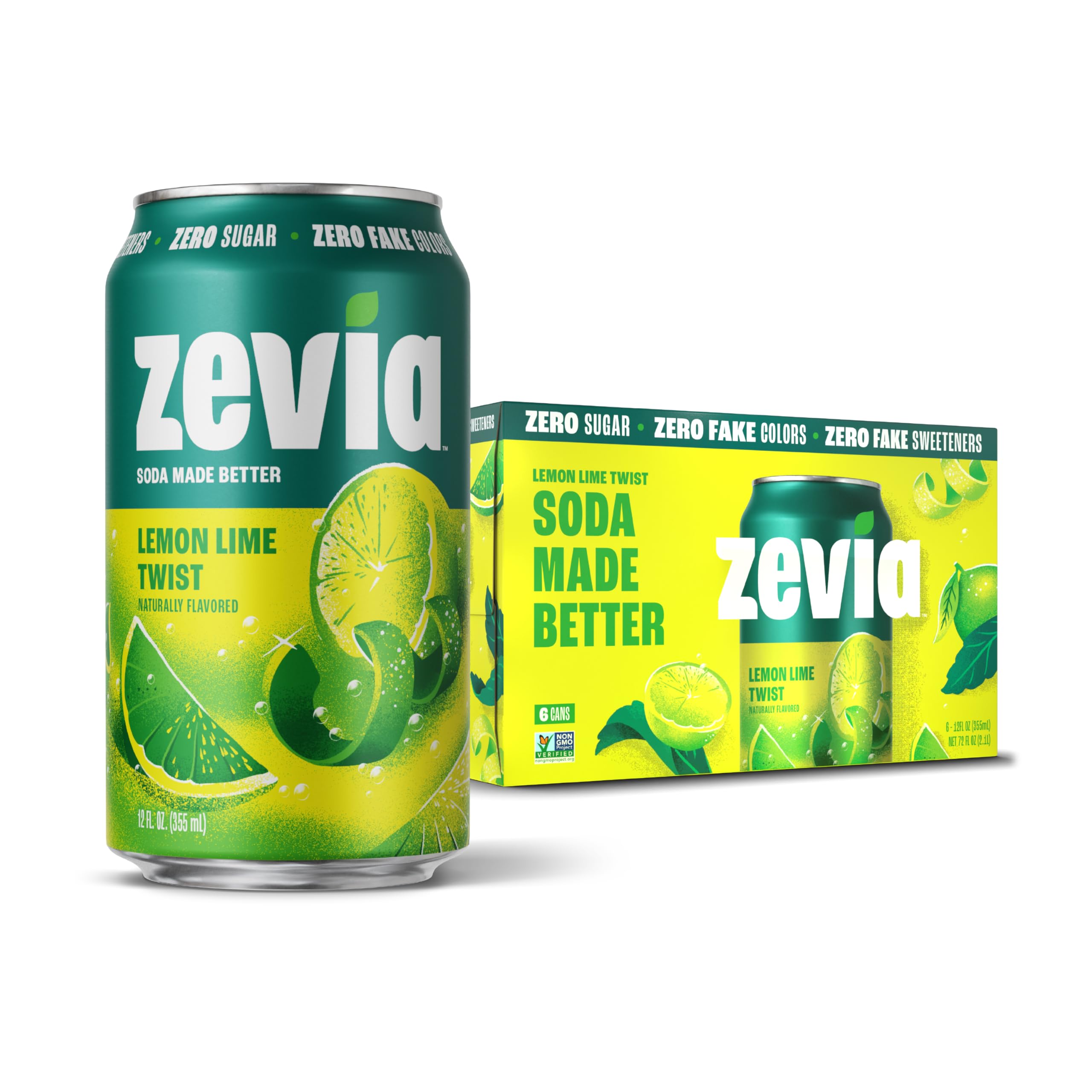 ★lemon.★ Amazon.com: Zevia Zero Calorie Soda, Lemon Lime Twist, 12 Ounce